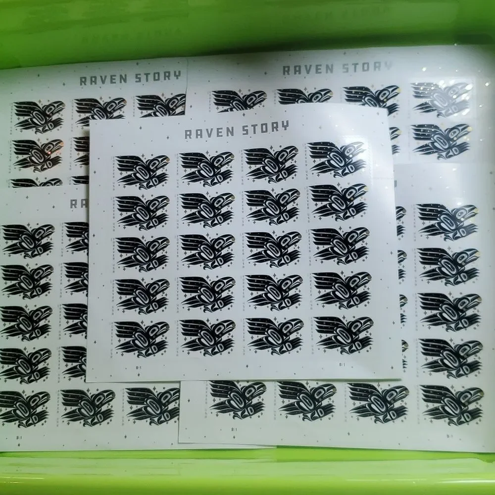 100 Raven Story 2021 Native Forever Postage Stamps USPS Wedding Christmas Cards - Picture 3 of 5